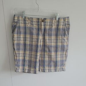 Cute Old Navy Blue and Yellow Plaid Shorts